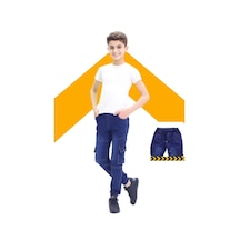 Gzt Tekstil Erkek Çocuk Kumaş Pantolon Mavi