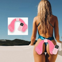 Dianziye Ems Kalça Masaj Aleti - Kablosuz Şarj, 15 Kademeli Uzaktan Kumandalı Pembe Çok Renkli