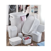 Ssm Sesam Grup Katre Çeyiz Seti 7 Parça Banyo Seti Beyaz