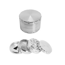 Silver 55 MM Grinder Alloy Herbal Öğütücüsü Parçalayıcı  Rb85slv