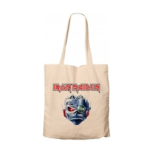 Iron Maiden Bionic Krem Kanvas Bez Çanta Krem