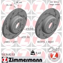 Zimmermann 150.3482.53 Fren Diski Ön Bmw F10 F11 10 Havalı Cızgııı 34116794429