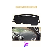 Hyundai İx35 2009-2015 Uyumlu Torpido Örtüsü Kolay Montaj Yansıma Önleyici Tam Koruma G55 Bej