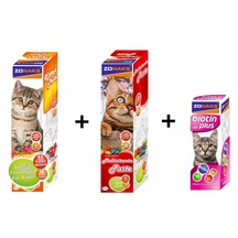 Zonaks Premium Yavru Kedi Malt ve Vitamin Seti 3'lü