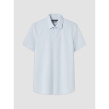 Lcw Busıness Mavi Slim Fit Erkek Dokulu Gömlek