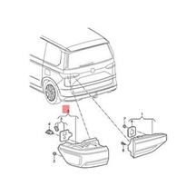 Vw T7 2022- Stop Lambası Dış Sol Oem No 7t0945095c