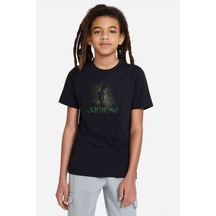 Tshirthane Arrow Baskılı Unisex Çocuk Siyah T-Shirt (528307008)