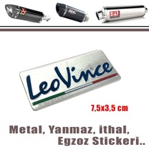 Egzoz Yanmaz Metal Sticker Leovince