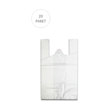 Beyaz Hışır Atlet Poşet Mini Boy 22x31 Cm 20 Paket Takriben 10.000 Adet