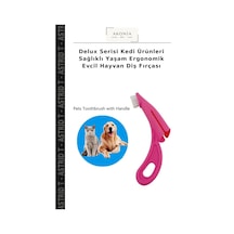 Delux Serisi Kedi Ürünleri Sağlıklı Yaşam Ergonomik Evcil Hayvan Diş Fırçası