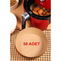 50 Adet Airfryer Pişirme Kağıdı Hava Fritözü Xiaomi Philips Yağsız Tefal Kumtel Mi Kağıt Kahverengi