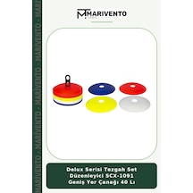 Delux Serisi Tezgah Set Düzenleyici Scx-1091 Geniş Yer Çanağı 40 Lı Çok Renkli