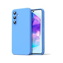 Galaxy Uyumlu A16 5g Kılıf Nano İçi Kadife Silikon - Mavi Düz Renkli