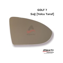 VW Golf 7 Dış Ayna Camı Sağ (yolcu Taraf) (ısıtmalı) 5g0857522