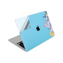Apple Uyumlu Macbook Air M1 Kılıf Animal03 Yapıştırma Sticker Koruyucu Kaplama Laptop Sticker A2337 İle Açık Pembe