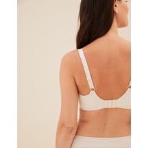 Marks & Spencer Dantel Detaylı Balensiz Full Cup Sütyen T33007005 Bej