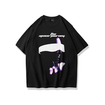 Flood Of Style Unisex Space Journey Tshirt Siyah