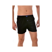 Tutku 3'Lü Paket Siyah Düğmeli Erkek Boxer Siyah