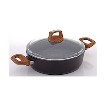 Bonera Vogue Granit 32 Cm Karnıyarık Tencere Ahşap Kulp