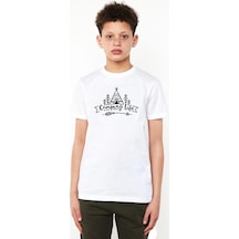 Tshirthane Camping Life Beyaz Çocuk Bisikletyaka Tshirt 001