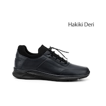 Gönderi(R) Erkek Lacivert Bağcıklı Hakiki Deri Comfort Sneaker Ddma73542198 Lacivert