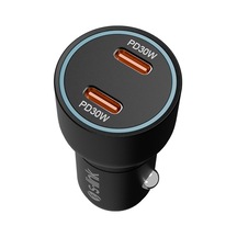 S-link Sl-ac60 60w Pd 3.0 Çift Usb-c Siyah Araç Şarj Cihazı