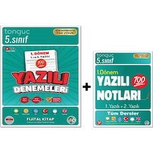 5. Sınıf 1. Dönem Yazılı Denemeleri Ve Yazılı Notları - Tonguç Yayınları