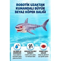 Gioc-hi Prezio-si Kırmızı Işık Gözlü Su Sensörlü Yüzen Gerçekçi Eklemli Yüzen Oyuncak Köpek Balığı