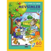 Akıllı Minik ile Obur - Mevsimler Çıkartma Kitabım - Yalvaç Ural - Marsık Kitap