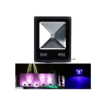 50w Uv Led Ultraviyole Led Projektör 395-410nm 50 Watt Mor Işık