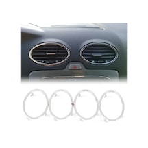 Focus Kalorifer Üfleyici Izgara Çerçevesi Takımı Krom Parlak 4 Ad N11.30