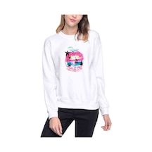 Selena Gomez Rare July 22 1992 Baskılı Beyaz Kadın Sweatshirt