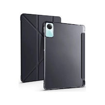 Newface - 680 - Xiaomi Redmi Pad Se 4g Kılıf Kalemlikli Mars Tablet Kılıfı - Shophnrl - - Siyah