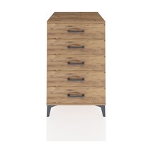 Kronos Komodin 5 Çekmeceli 60x59x96 Çam-çam Çam