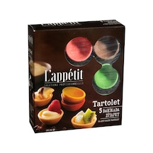 L'appetit Tartolet 18'li Kırmızı, Yeşil, Kahverengi Hazır Tart Tabanı 250g 6'li Avantaj Paketi Mıchu