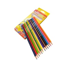 Tam Boy Boya Kalemi 12 Renk, Eğlenceli Renk Seçenekleri 124-Pembe
