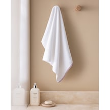 Madame Coco Camille %100 Pamuk Kroşeli Yüz Havlusu - Beyaz/lila - 50x70 Cm 8684427298763 Çok Renkli