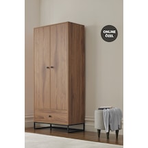 Enza Home Kalinsta 2 Kapaklı Gardırop - Ceviz