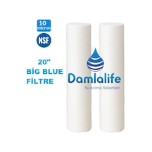 Big Blue 20'' Jumbo Boy 10 Micron Sediment Elyaf Spun Filtre