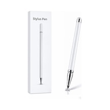 J7 Prıme Uyumlu Dokunmatik Stylus Kalem Disk Uçlu Hassas Beyaz Tablet Telefon Çizim Kalemi