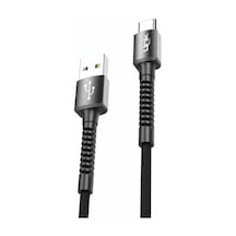 Linktech K552 Type-c Usb 3 A 1 MT Metal Başlı Data Şarj Kablosu