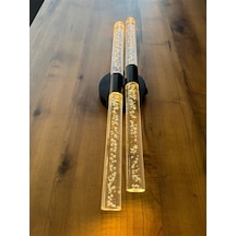 Bubbleflux Dubble Large 51 Cm Modern Tasarım Led Aplik - Duvar Lambası - Siyah - Elektrikli - Kumandalı - Günışığı Siyah