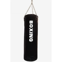 Kum Torbası Ortaboy Zincirli 70x25cm Siyah