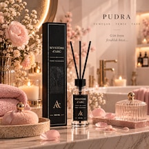 Premium Oda Kokusu Bambu Çubuklu Beyaz Şişe 100 Ml Pudra