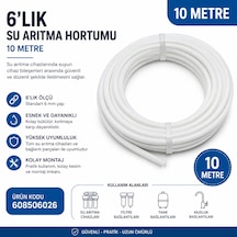 6 Lık Su Arıtma Hortumu 10 Metre 608506026