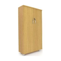Modüler Dünyası Kapaklı Kitaplık Dosya Dolabı Teak - 80X38X153 (307778408) Teak