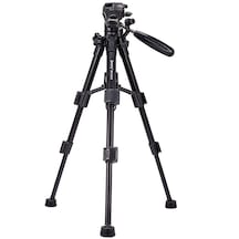 Cbtx Jmary Kp -2203 Taşınabilir Slr Kamera Telefon Stand Alüminyum Alaşım Teleskopik Canlı Akış Fotoğrafçılığı Tripod - Siyah