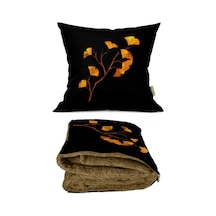 Sonbahar Desenli Opsiyonel Yastık İçinde Tv Battaniyesi 110x170c