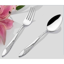 İnter Çelik Hasır Model Kaşık &Çatal 60 Parça Kutulu Set