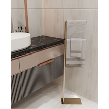 Aju Havluluk Kağıt Havlu Askısı Gold Metal Malzeme Kurulum Gerektirmez Devrilmez Banyo Düzenleyici Gold